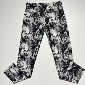 Noli Active Yoga Palm Tree Barre Pilates Workout Exercise Legging Women's Size M